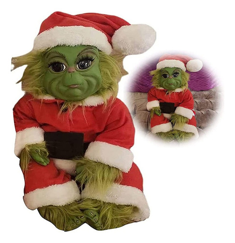 D Muñeca De Felpa De Látex De Juguete De Navidad Grinch,