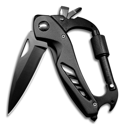 Kitory Multitool Carabiner Bocket Cluse, Edc Carabiner Knife