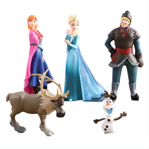 Set Mini Figuras Frozen Colección Decoración Adorno Muñecas