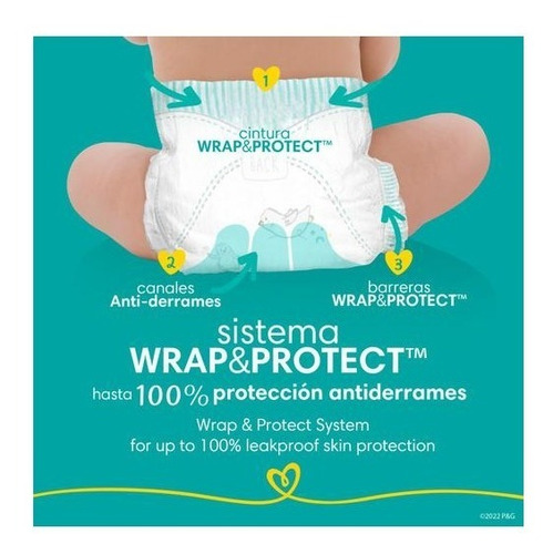 Pañal Pampers Swaddlers Et 2 X 84 - Unidad Género Sin género Tamaño Mediano (M)