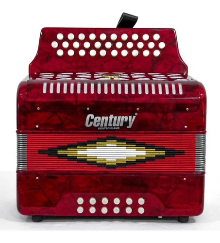 Acordeon Botones Fa Rojo 3012 Century