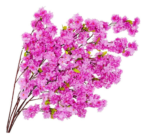 Ramas Con Flor De Sakura Artificial 110cm Multicolor 1pza