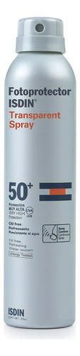 Protector solar  Isdin  Transparent Spray 50FPS  en spray 200mL