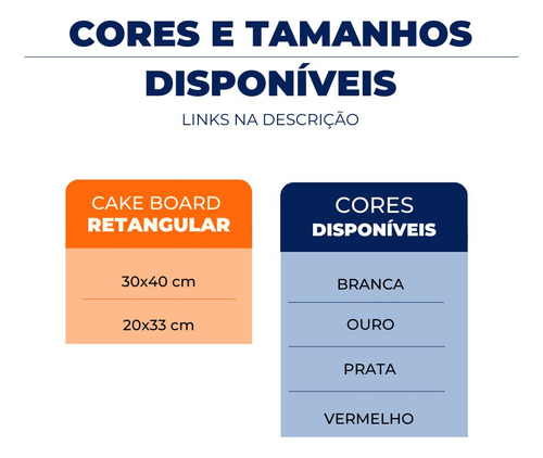 Cake Board Vermelho Para Bolo Retangular 20x33 Com 50 Un.