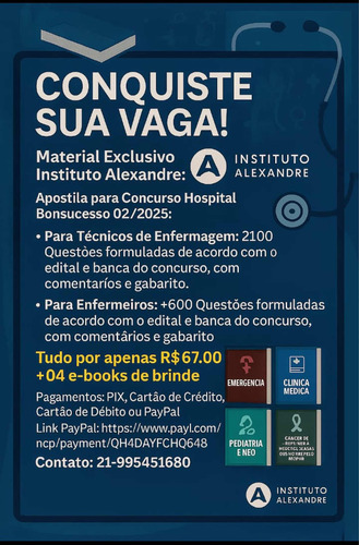 E-books Para Concurso De Enfermagem Com Valores Acessível .