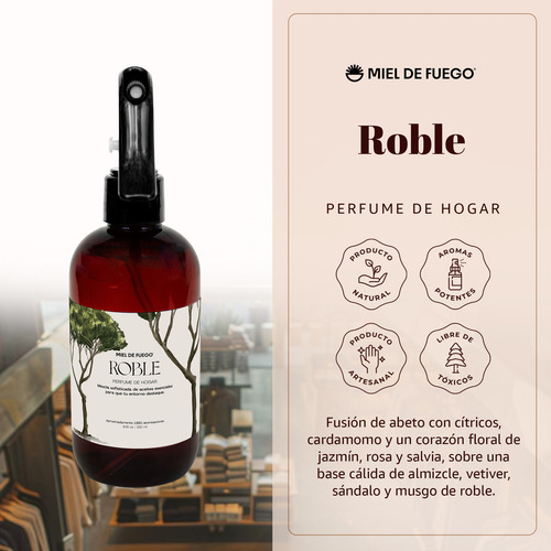 Miel De Fuego Perfume De Casa Roble Abercrombie 250 Ml