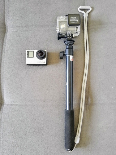 Câmera Gopro Hero4 Silver+bastão+carregador S/cartão Class10