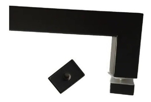 Manijón Barral Rectangular Acero Inox. Negro 40x20x900 Mm.