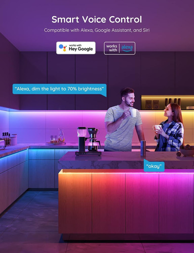 Tiras De Luces Led Govee Smart Rgbic, 10 Metros, Con Wi-fi