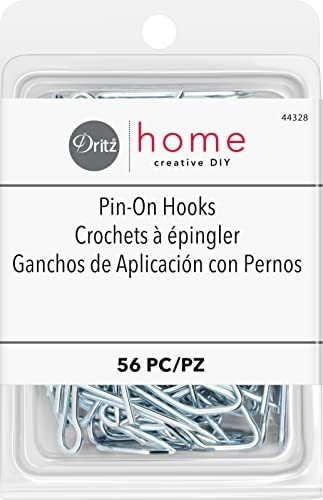 Inicio Dritz 44328 Pin-on Cortinas Ganchos (56 Piez