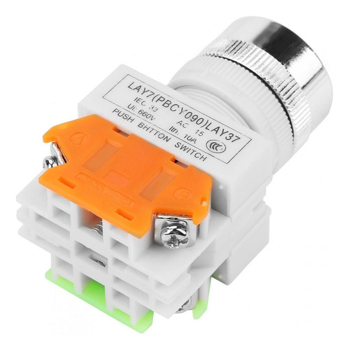 # Auto Reset Flat Head 22mm 5a 220v Green Push Button Mo