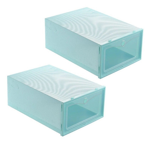 Imagen 2 de 2 de Pack 10 Organizador De Zapatos Caja Organizadora