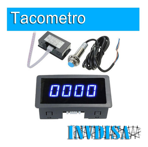 Tacometro Digital Con Sensor Inductivo Npn - Facturado