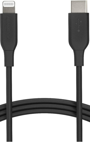 Cable De Cable Usb-c A Lightning, Cargador Certificado Mfi Color Negro