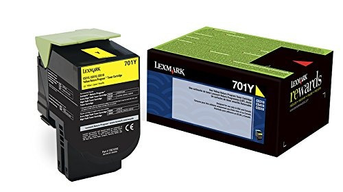 Lexmark 70c10y0 Amarillo Tóner Del Programa De Devolución