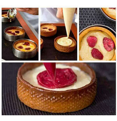 20 Anillos Circulares Para Tartas Con Agujeros, Quiches, Pas