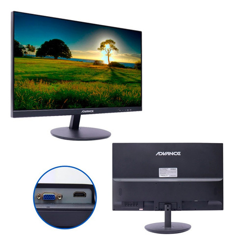 Monitor Advance Adv-215tn4, 21.5 Led, 1920x1080