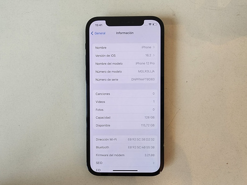 Imagen 6 de 7 de Apple iPhone 12 Pro (128 Gb) - Bateria 90% Sin Accesorios