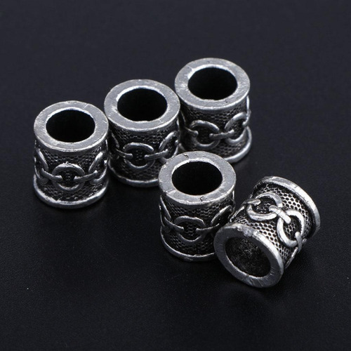 5pack Knot Charm Bead Nordic Colgante Barba De Cabellero