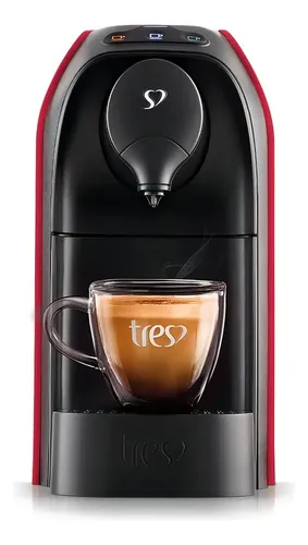 Cafeteira Espresso Passione Vermelha - Tres 3 Corações Vermelho-brilhante 220v