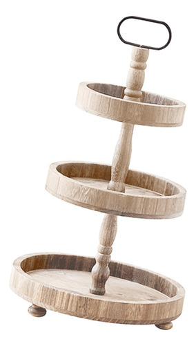Soporte De Madera Para Pasteles, Torres Redondas Para