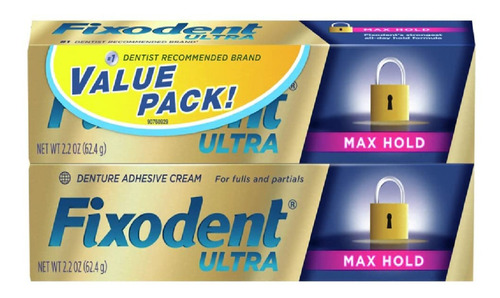 Crema Fixodent Ultra Max Hold 