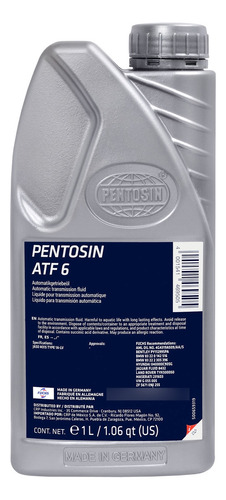 Aceite Transmision Automatica Pentosin Atf6 (antes Atf1) 7l