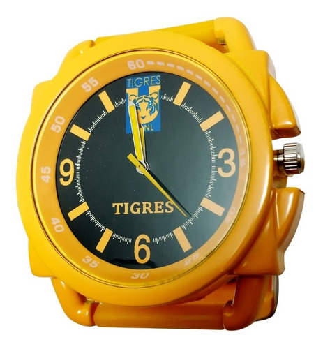 Reloj Deportivo Tigres Mod. 2541 Correa Amarillo