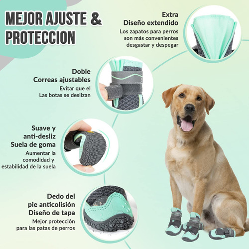Zapatos Para Perro De Transpirable, Cómodas Botas