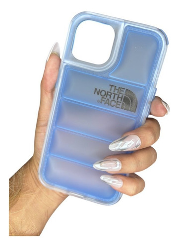 Funda Case The North Face Mate Para Iphone 2 En 1 Azul Acero Iphone 11 Pro Max