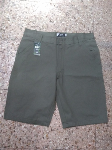 Bermuda De Gabardina De Vestir. Varios Tonos Y Talles Especi