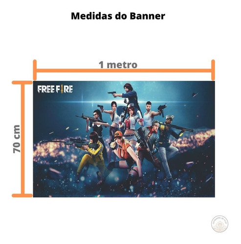 Kit Festa Free Fire Com 11 Displays De Mesa + 1 Painel