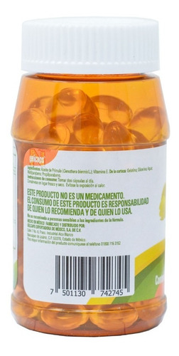 Imagen 3 de 3 de Aceite De Primula 100 Cápsulas Gelcaps