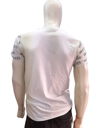 Imagen 5 de 5 de Playera Hombre Estampado D Leon Pedreria Slimfit Manga Corta