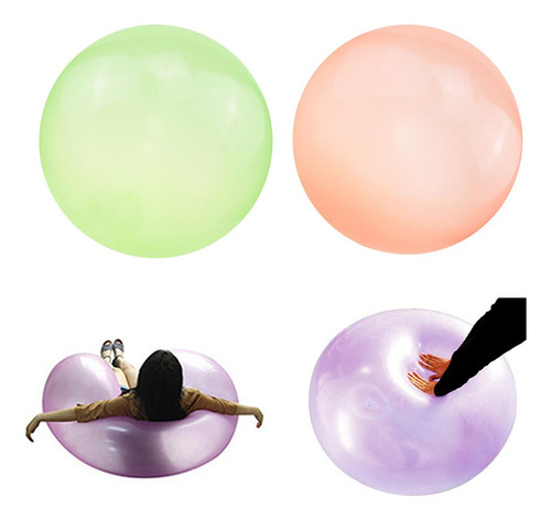 2x De Burbujas Inflable Globo De Burbujas Al Naranja S