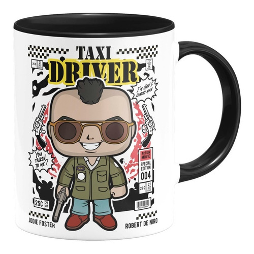 Taza Interior De Color Taxi Driver De Niro Retro Regalo