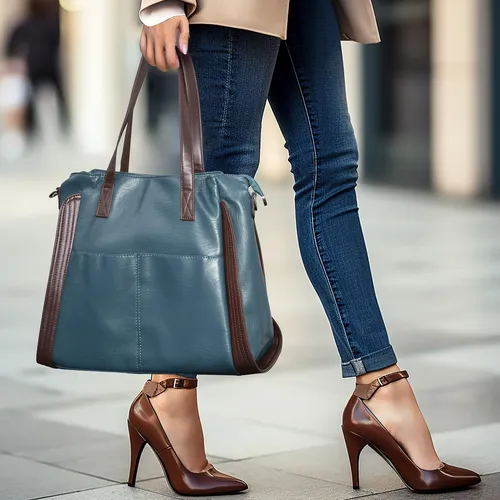 Bolso Grande Para Mujer: Bolso De Mano De Cuero Para iPad, Y