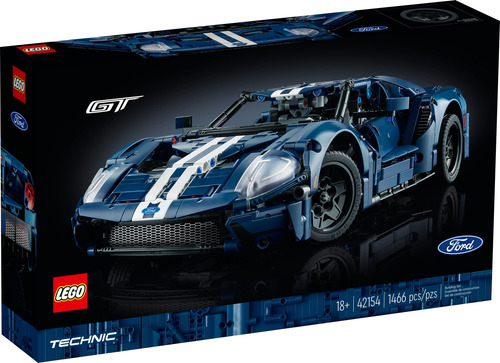 Kit De Modelo De Carro Lego Technic 2022 Ford Gt 42154 Para