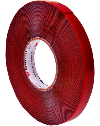 Fita Dupla Face Vermelho Universal