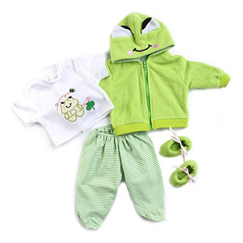 Ropa De Muñecas Reborn Baby, Traje Verde Muñecas Rebo...