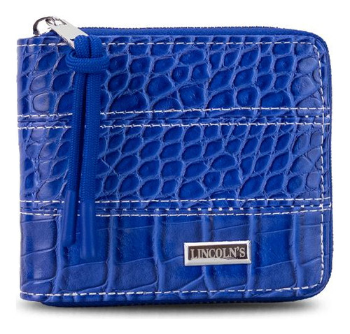 Billetera Combinada Croco Tarjetero Monedero Dama Lincolns