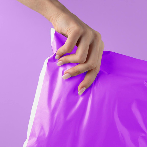 Envelope Segurança Reciclado Leitoso Roxo 19x25cm 250und