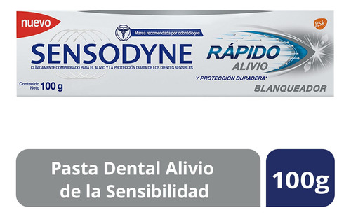 Pack X 3 Unid Pasta Dental  Rápido Alivio Blanque Sensodyne
