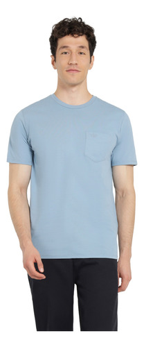 Polera Hombre Pocket Tee Slim Fit Azul Dockers