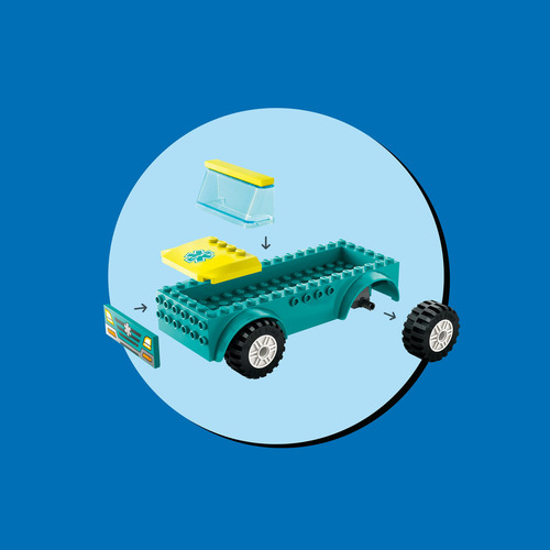 Ambulancia De Emergencias Y Chico Snowboard Lego City 60403