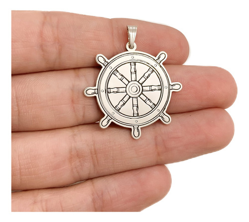 Dije Timón Barco Plata 925