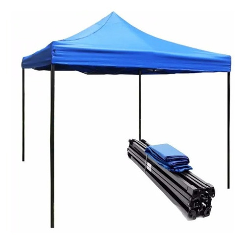 Imagen 6 de 6 de Toldo Plagable 3x3 Metalico Antioxidable Con Lona, Impermeab
