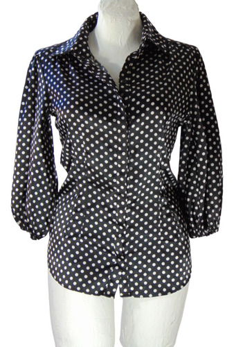 Blusa  Negra Femenina Thanx Vintage 90´s Polka Dots Chica