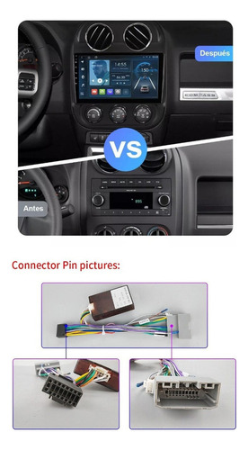 P Y Radio Estéreo Android Para Patriot Jeep Compass