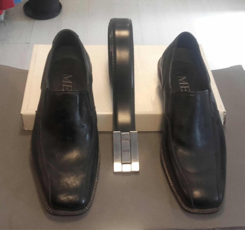 Imagen 3 de 6 de Zapatos En Punta Cuero Eco